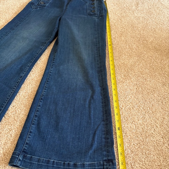 Mother sailor high rise crop ankle fray denim (30) - Picture 5 of 8